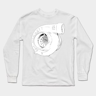 Turbocharger Wireframe Long Sleeve T-Shirt